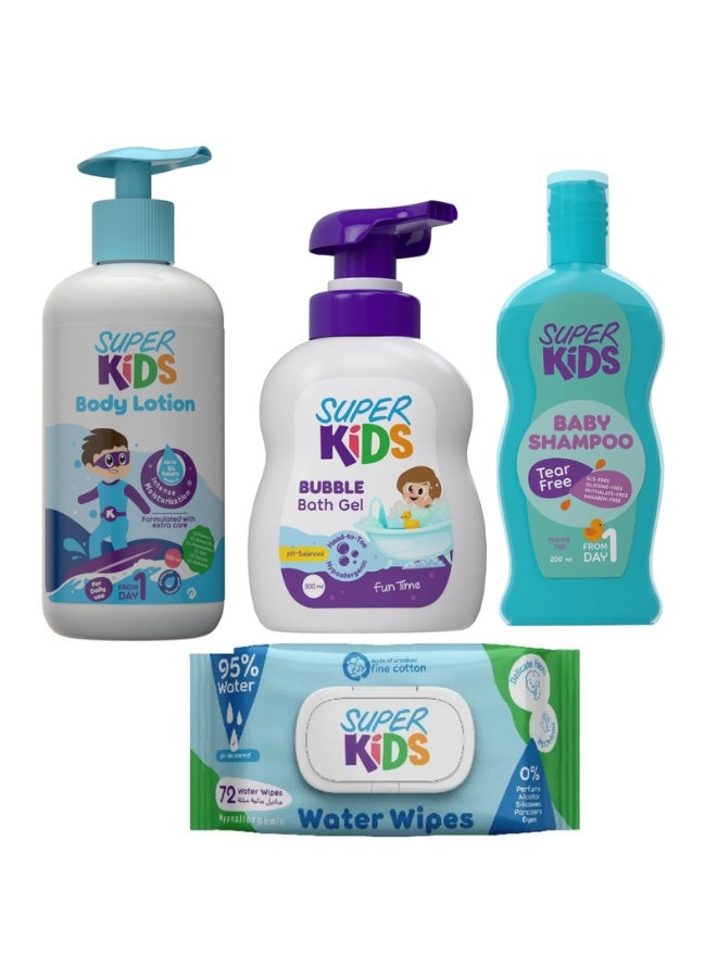 سوبر كيدز مجموعة الاستحمام